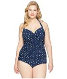 Unique Vintage - Plus Size Mansfield One-piece