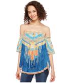 Hale Bob - Summer Spirit Tayon Dot Woven Smocked Off Shoulder Top
