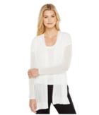 Ellen Tracy - Drape Front Pointelle Cardigan