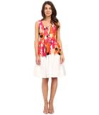 Calvin Klein - Printed Fit And Flare Dress Cd6g2r6k