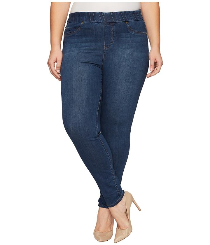 Liverpool - Plus Size Sienna Pull-on Leggings Silky Soft Denim In Petrol Wash