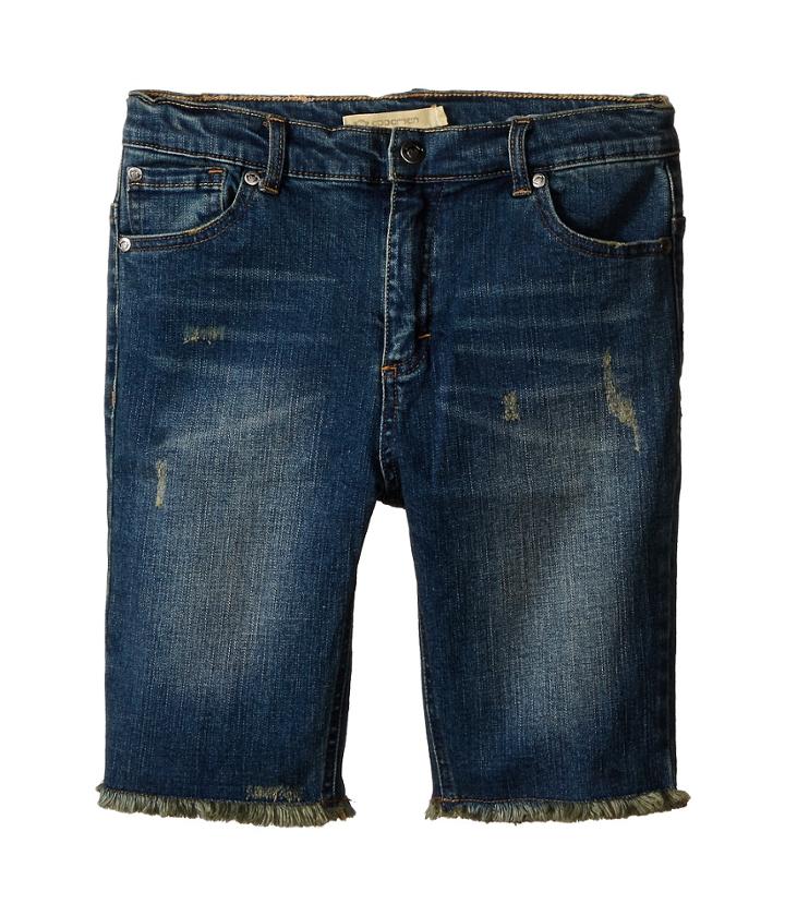 Appaman Kids - Vintage Soft Raw Edge Bermuda Denim Shorts