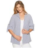 Elliott Lauren - Stretch Regatta Stripe Jacket With D Ring Detail