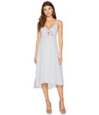 Astr The Label - Tie Front Linen Midi Dress