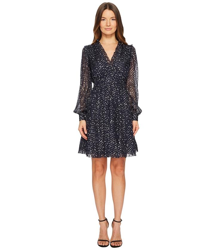Kate Spade New York - Night Sky Lurex Dot Mini Dress
