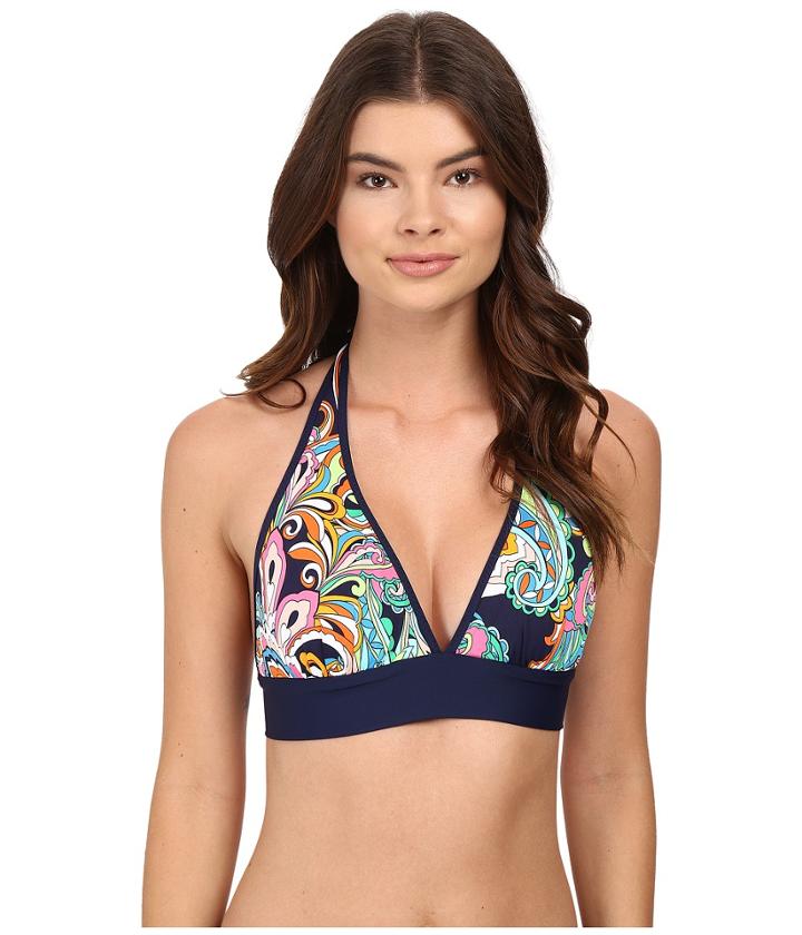 Tommy Bahama - Mare Paisley Reversible Halter Bikini Top