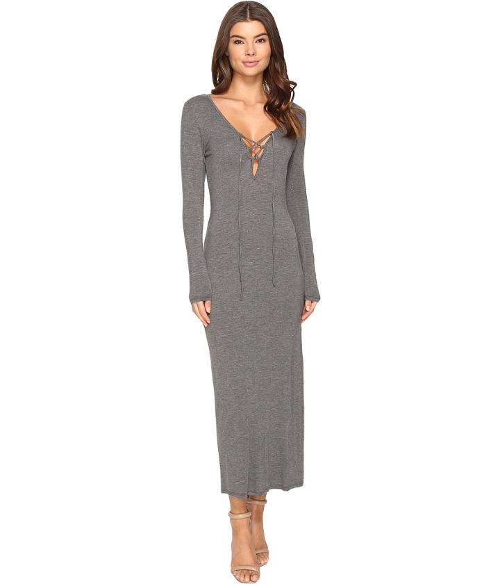 Culture Phit - Annouk Tie-front Long Sleeve Dress