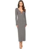 Culture Phit - Annouk Tie-front Long Sleeve Dress