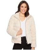 Dylan By True Grit - Soft Faux-fur Love Zip Jacket With Seamed Stitches, Lining And Pockets
