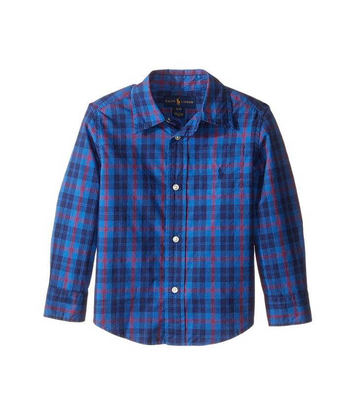 Polo Ralph Lauren Kids - Poplin Long Sleeve Button Down Shirt