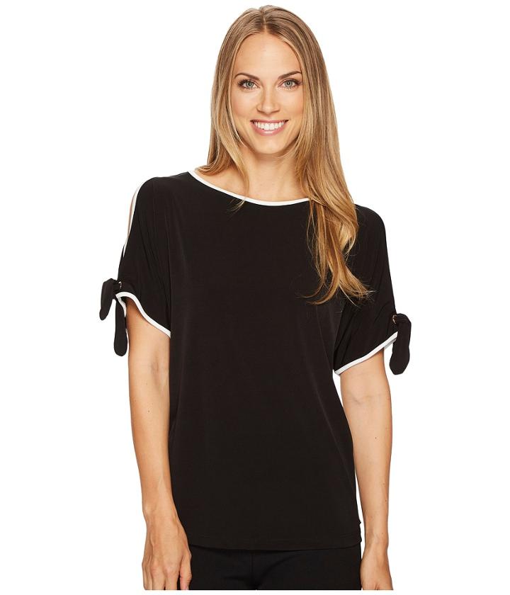 Ivanka Trump - Matte Jersey Cold Shoulder Shirt