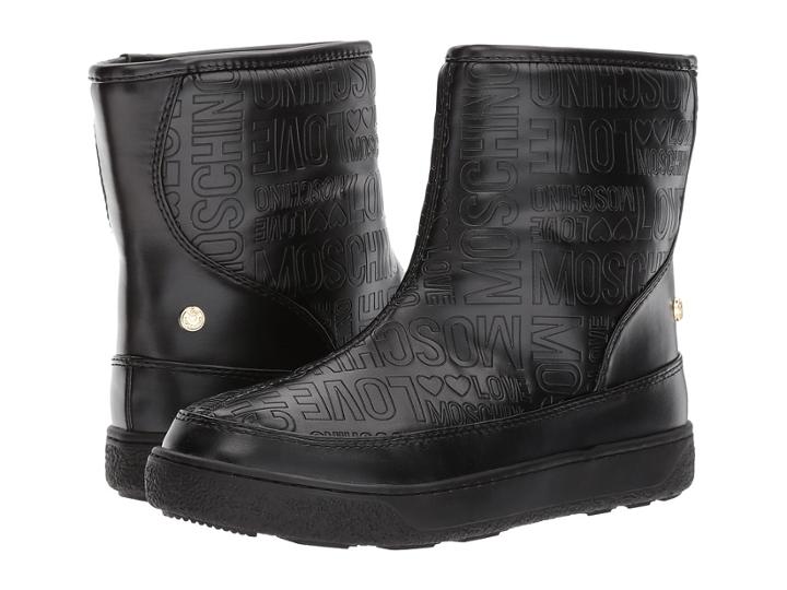 Love Moschino - Embossed Logo Winter Boot