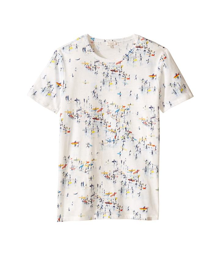 Paul Smith Junior - All Over Surfers On Beach Print Tee Shirt