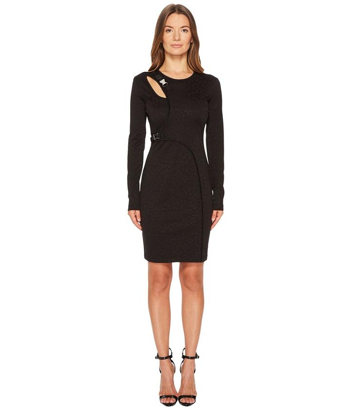 Versace Jeans - Cut Out Long Sleeve Dress
