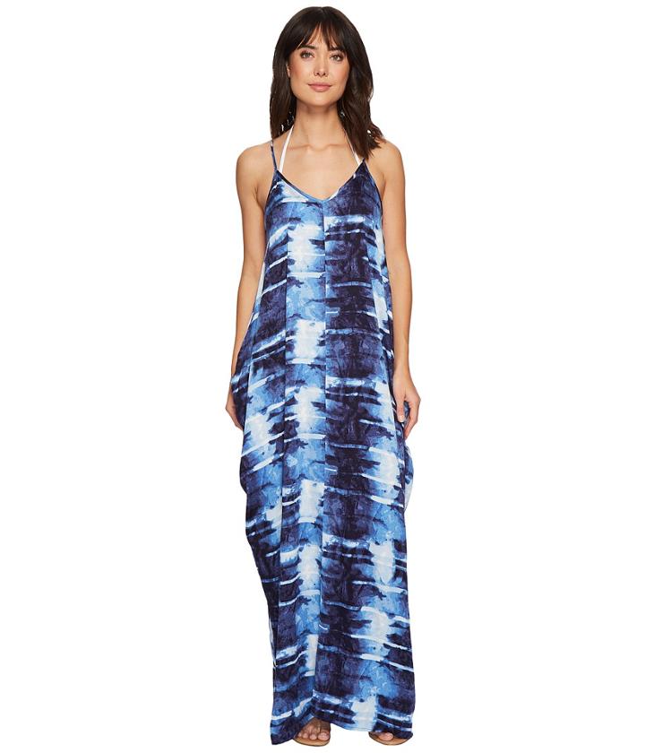 Green Dragon - Shibori Sateen Tulum Tank Maxi