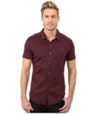 Calvin Klein - Short Sleeve Coat Front Modeled Interlock Shirt