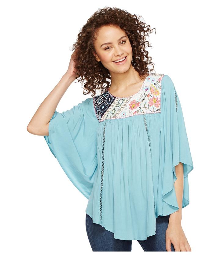 Double D Ranchwear - Porcelain Pagoda Top