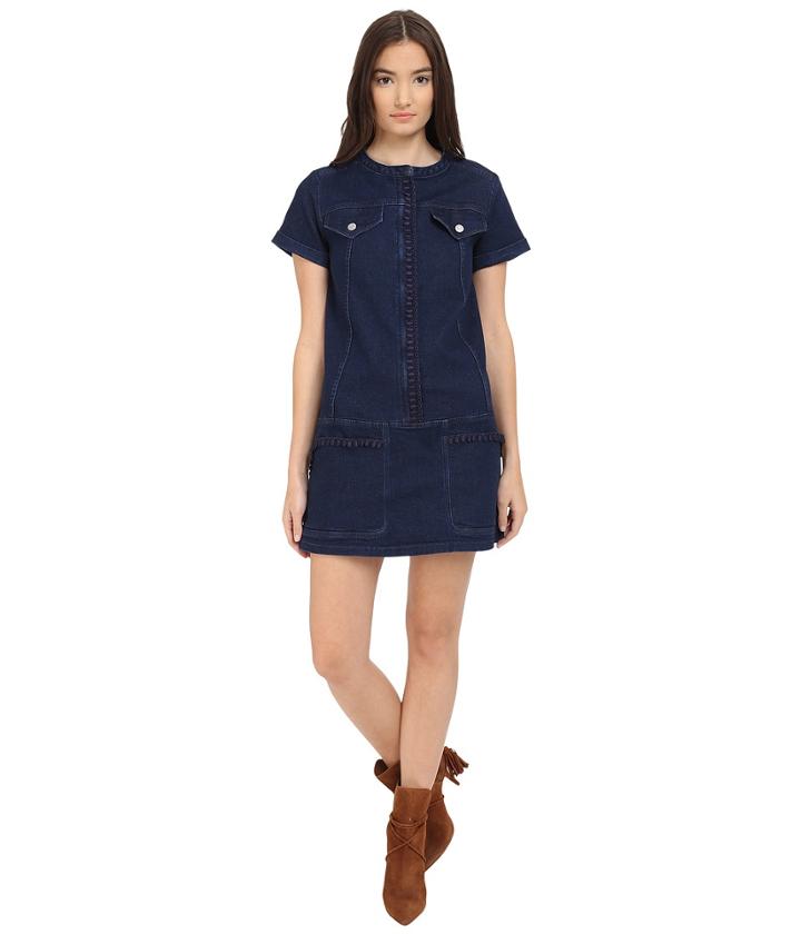 See By Chloe - Embellished Denim Dress