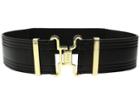 Lauren Ralph Lauren - 2 Military Interlock Smooth Tab Front Stretch Belt