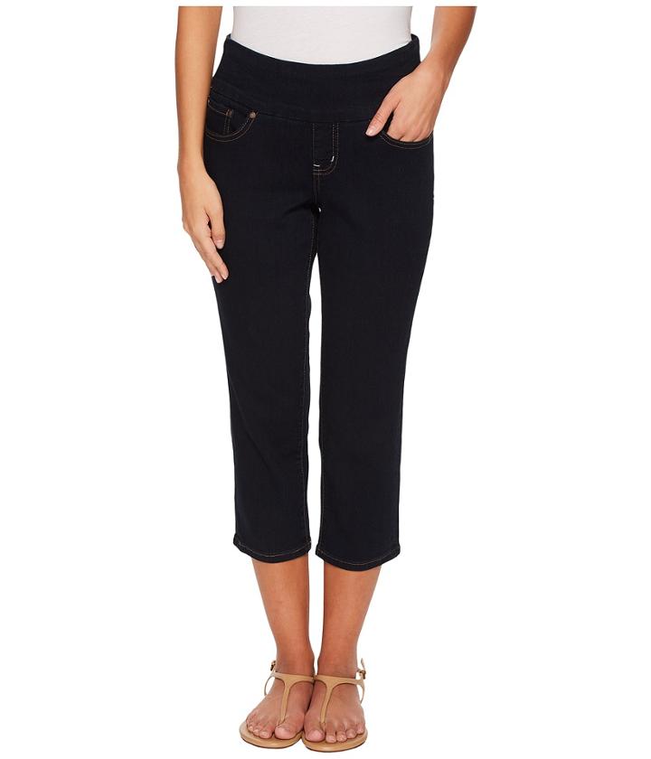 Jag Jeans Petite - Petite Peri Straight Pull-on Denim Crop In After Midnight