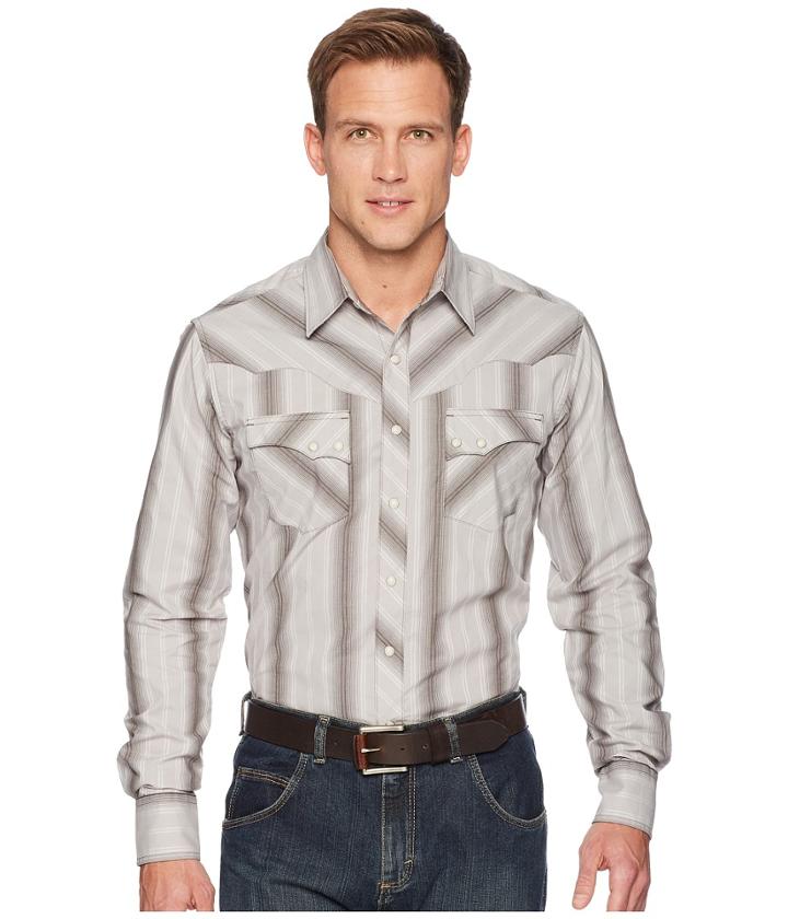 Wrangler - Retro Premium Long Sleeve Snap Stripe