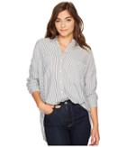 1.state - Long Sleeve Patch Pocket High-low Blouse
