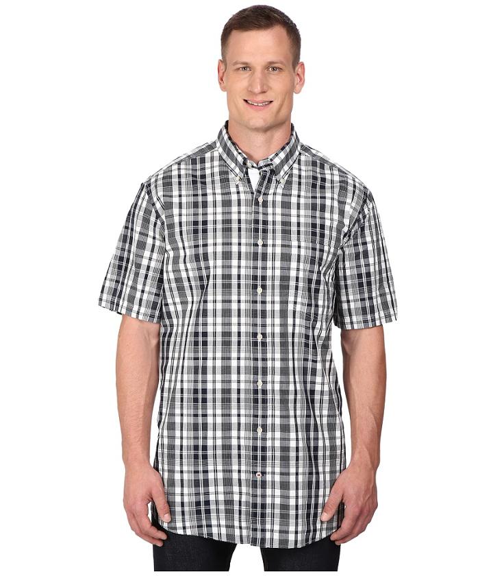 Nautica Big &amp; Tall - Big Tall Short Sleeve Plaid Pocket