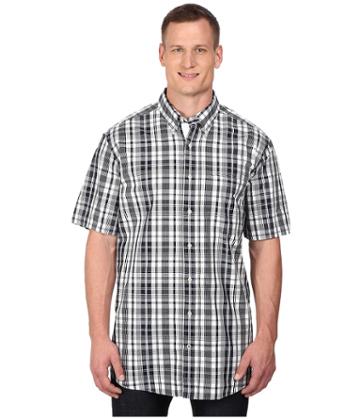 Nautica Big &amp; Tall - Big Tall Short Sleeve Plaid Pocket