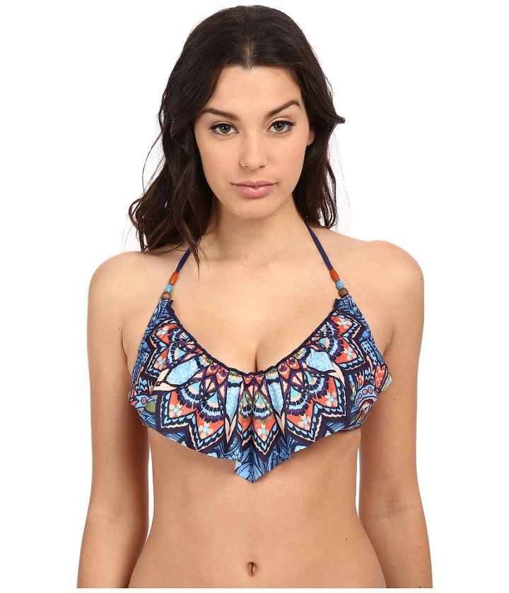 Lucky Brand - Layla Flounce Removable Halter Cups