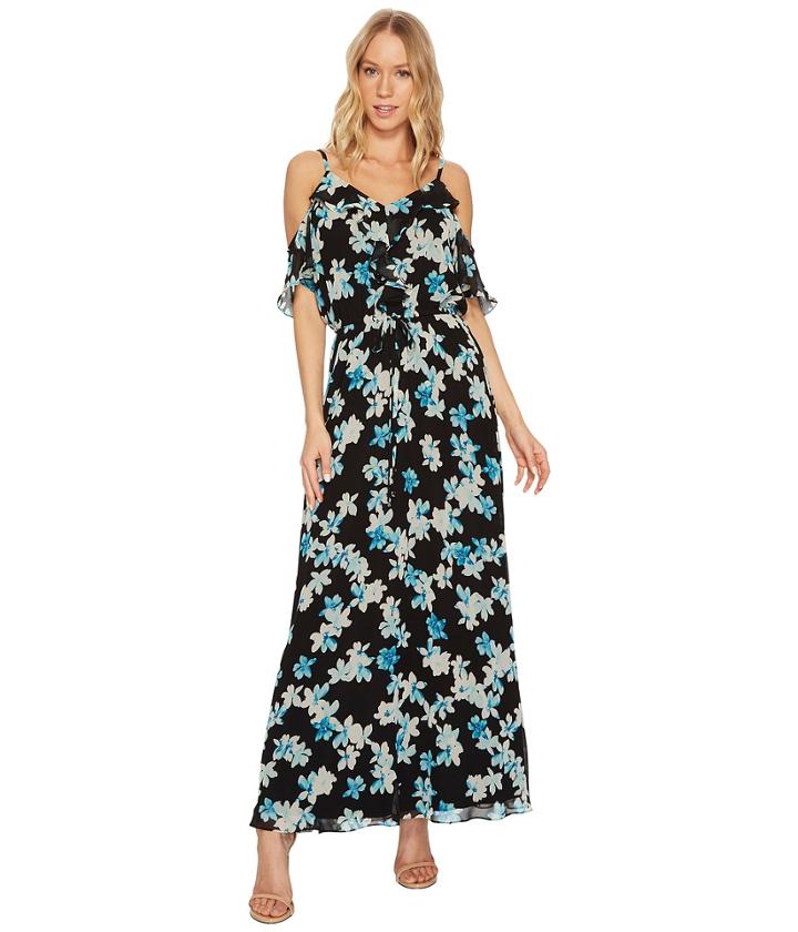 Calvin Klein - Gathered Sleeve Off Shoulder Dress