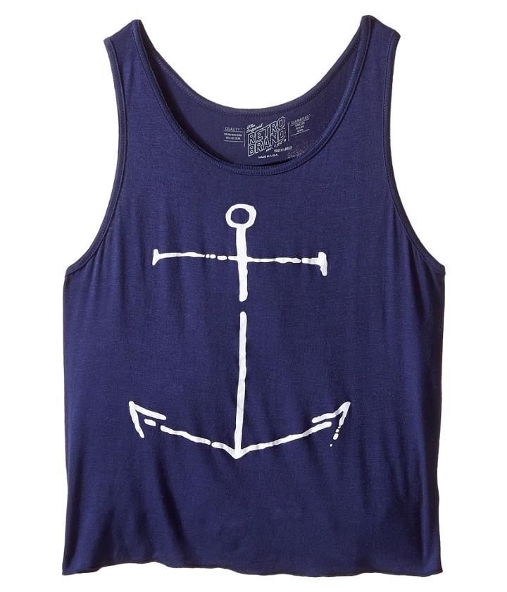 The Original Retro Brand Kids - Anchor Rayon Swing Tank Top