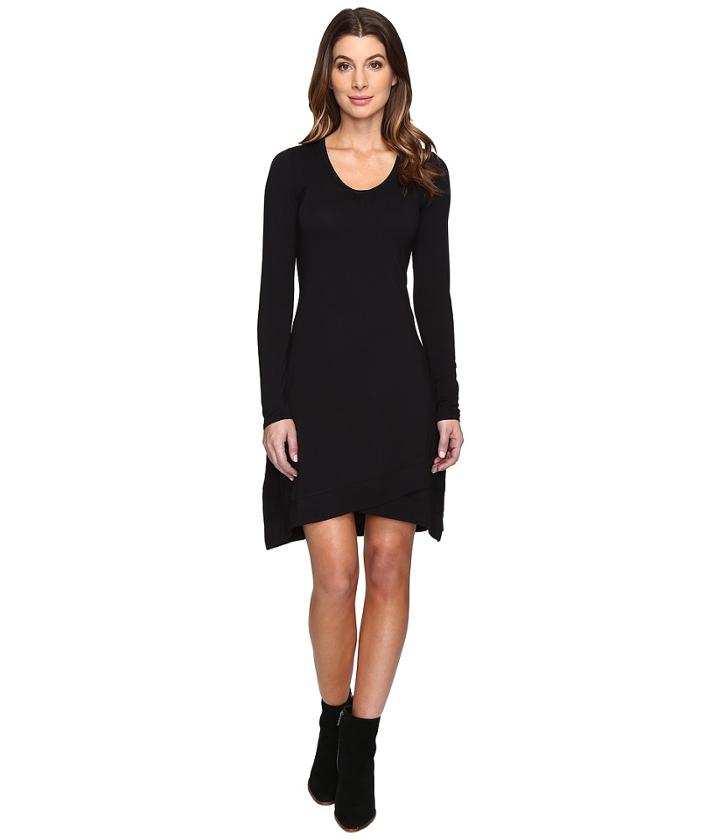 Mod-o-doc - Cotton Modal Spandex Jersey Crossover Hem Dress