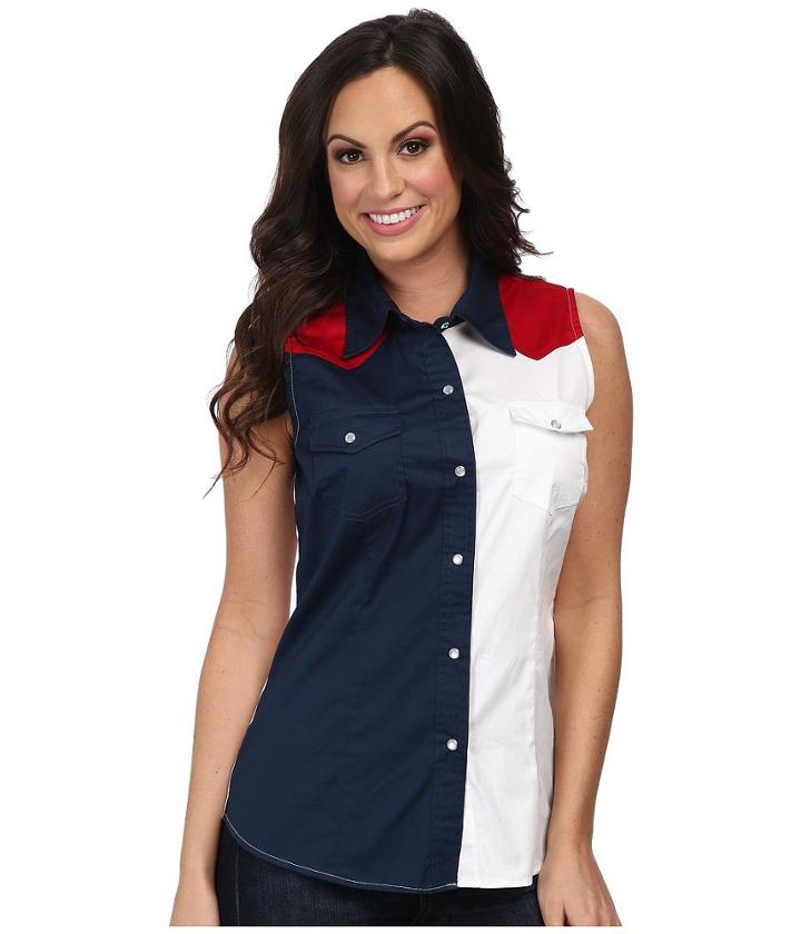 Roper Americana Pieced Color Block Top