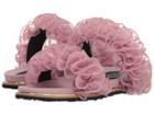 Suecomma Bonnie - Chiffon Ruffle Detailed Flat Sandals