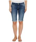 Mavi Jeans - Karly Mid-rise Bermuda Shorts In Dark Indigo Tribeca