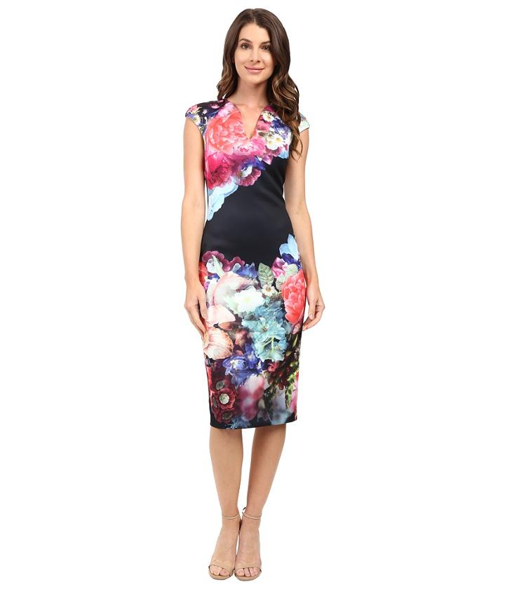 Ted Baker - Brynee Focus Bouquet Neoprene Dress