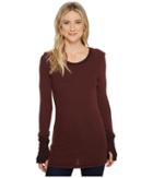 Michael Stars - Dual Thermal Reversible Long Sleeve Crew Neck With Thumbholes