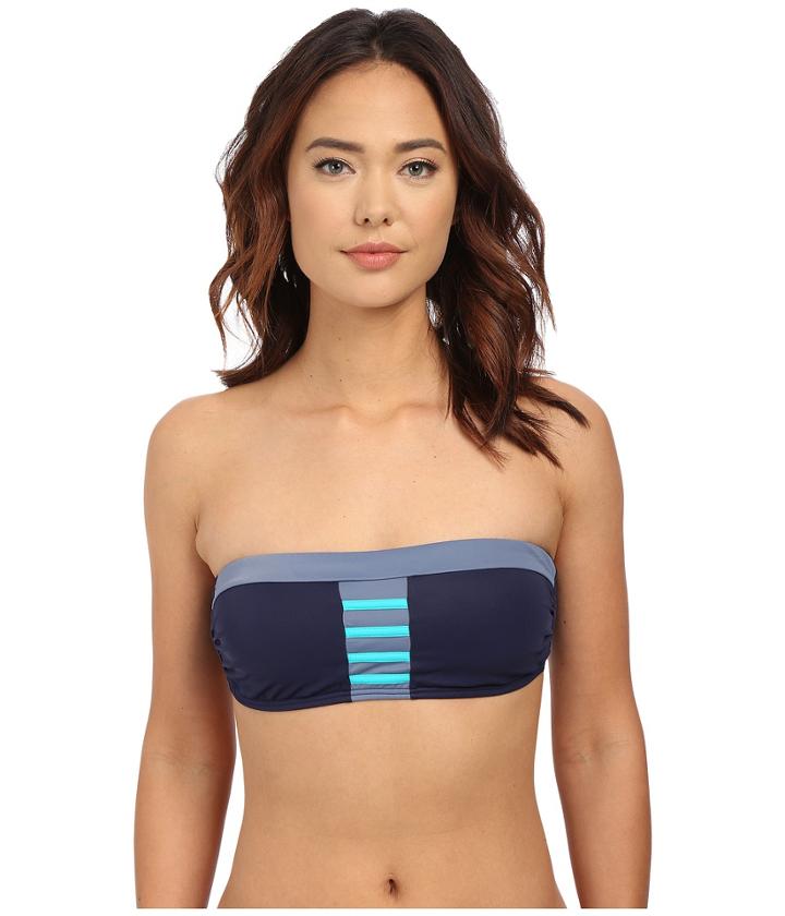 Dkny - A Lister Bandeau Bra W/ Stripping Detail Removable Soft Cups
