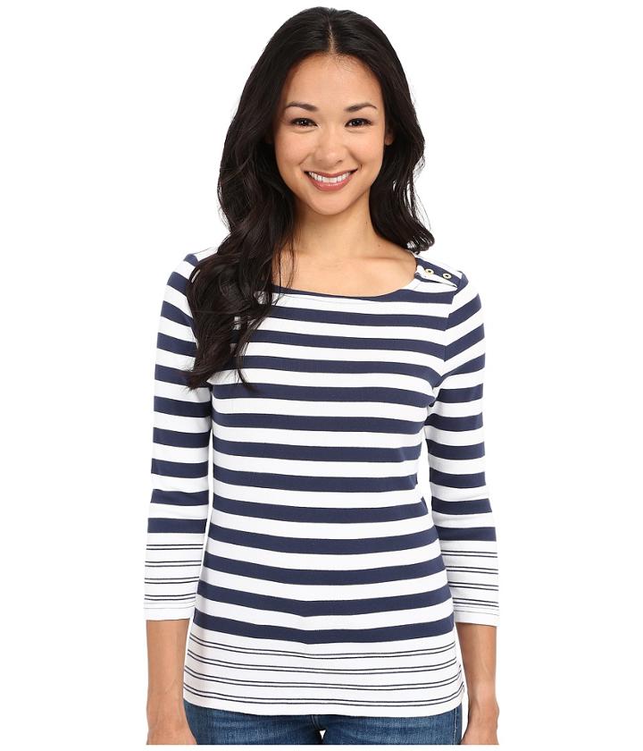 Pendleton - Petite Corina Stripe Rib Tee