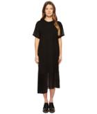Y's By Yohji Yamamoto - O-s Sleeve Pleats Op Short Sleeve Tee Dress