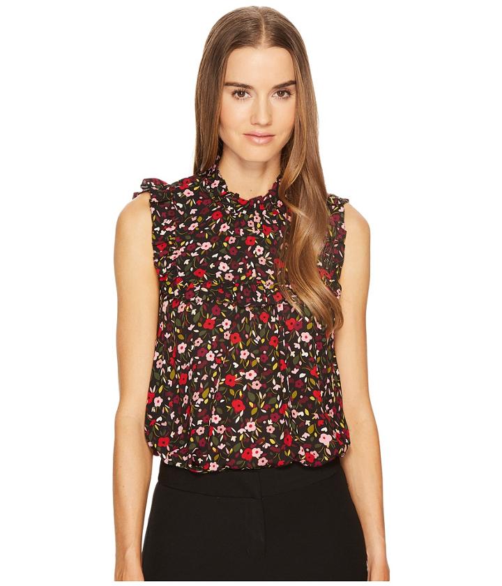 Kate Spade New York - Boho Floral Ruffle Yoke Top