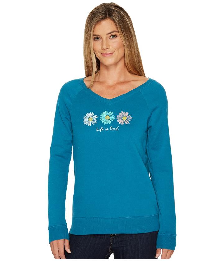 Life Is Good - Three Daisies Go-to Long Vee