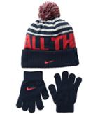Nike Kids - Attitude Knit Beanie Gloves Set