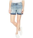 Tribal - 5 Denim Shorts With Released Hem In Vintage