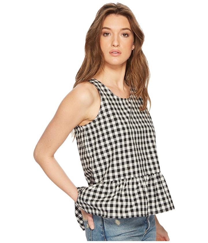 Jack By Bb Dakota - Pax Gingham Cross-back Top