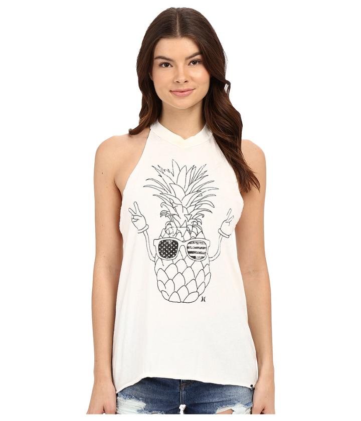 Hurley - Freedom Pineapple Ringer Halter Tank Top