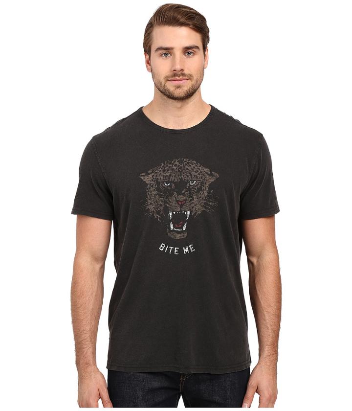 John Varvatos Star U.s.a. - Bite Me Leopard Head Graphic Tee K2599s1b