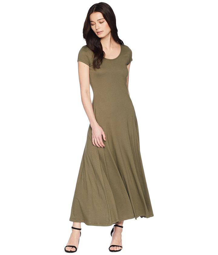 Lauren Ralph Lauren - Petite Jersey Scoop Neck Maxi Dress