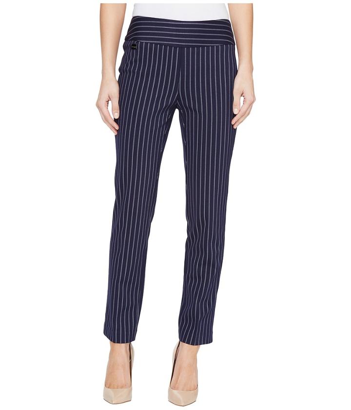 Lisette L Montreal - Tailored Stripe Hollywood Print Ankle Pants