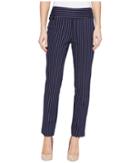Lisette L Montreal - Tailored Stripe Hollywood Print Ankle Pants